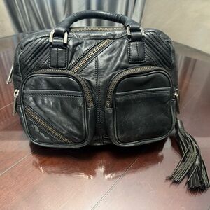 L.A.M.B. Black Satchel with Tassel
